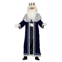 Guirca Kostým Král Melichar - modrý Velikost - dospělý: L