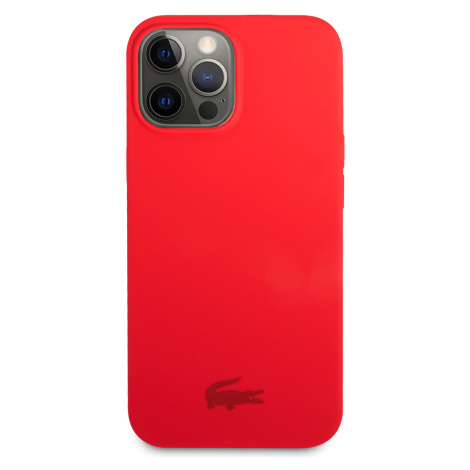 Zadní kryt Lacoste Liquid Silicone Glossy Printing Logo pro Apple iPhone 13 Pro Max, red