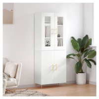 vidaXL Skříň highboard bílá 69,5 x 34 x 180 cm kompozitní dřevo