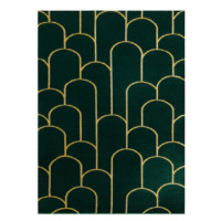 Dywany Łuszczów Kusový koberec Emerald 1021 green and gold - 140x190 cm