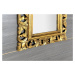 SAPHO SAMBLUNG zrcadlo ve vyřezávaném rámu 40x70cm, zlatá IN110