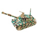 Woodcraft Dřevěné 3D puzzle Velký tank