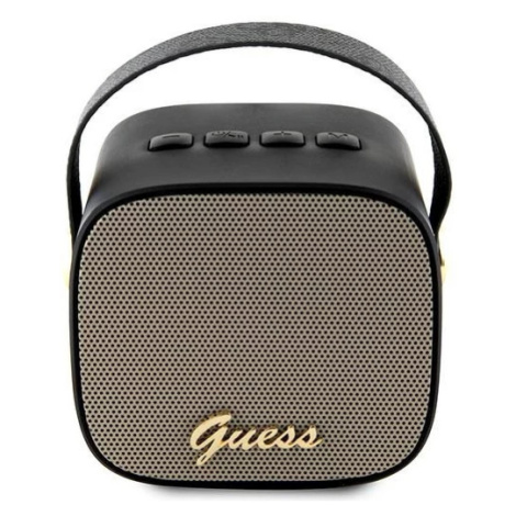 Reproduktor Guess Bluetooth speaker GUWSB2P4SMK Speaker mini black 4G Leather Script Logo with S