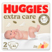 Huggies Extra Care 2 3–6 kg dětské pleny 82 ks