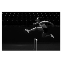 Fotografie A runner taking on the hurdles., Sawaya Photography, 40x26.7 cm