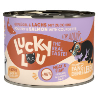 Lucky Lou Lifestage Adult drůbež a losos 6 × 200 g