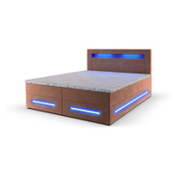 MSL Kontinentální čalouněná postel MANA (180 x 200 cm) Barva látky: MONOLITH 61