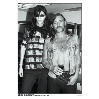 Plakát, Obraz - Joey Ramone & Lemmy Btheone - Back of a pub, 59.4 × 84 cm