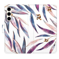 iSaprio flip pouzdro Ornamental Leaves pro Samsung Galaxy S23+ 5G