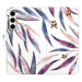 iSaprio flip pouzdro Ornamental Leaves pro Samsung Galaxy S23+ 5G