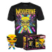 Funko POP! Marvel: Wolverine Blacklight & T-Shirt size S