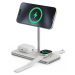 LINQ 3in1 Qi2 Wireless Charging Stand MagSafe nabíječka stříbrná/bílá