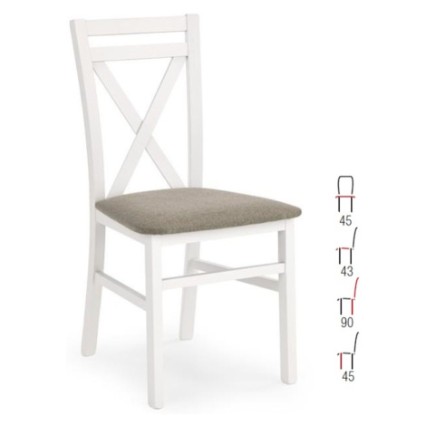 Židle VARON, bílá Halmar