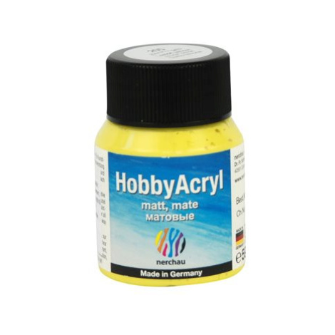 Hobby Acryl matt Nerchau - 59 ml - citron žlutá