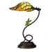 Clayre&Eef Leaf - vkusná stolní lampa Tiffany styl