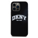 Zadní kryt DKNY Liquid Silicone Arch Logo MagSafe pro Apple 12/12 Pro, černá