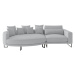 Livetastic POHOVKA BIG SOFA, textil, šedá