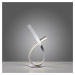 PAUL NEUHAUS LED stolní lampa lesklý chrom zakřivené stmívatelné šňůrový stmívač 3000K PN 4720-1