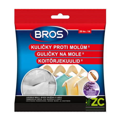 Kuličky proti šatním molům BROS 20ks