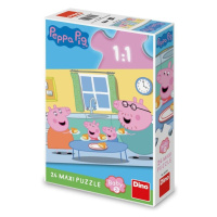 Puzzle Peppa Pig Oběd 24 maxi dílků - Dino