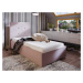Čalouněná postel DANGELO 1 90x200 cm, růžová látka
