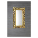 SAPHO SAMBLUNG zrcadlo ve vyřezávaném rámu 40x70cm, zlatá IN110