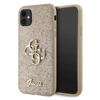 Pouzdro Guess Glitter Script Big 4G Na Iphone 11 Xr Zlaté