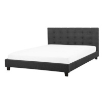 BELIANI postel LA ROCHELLE 160 × 200 cm, tmavě šedá