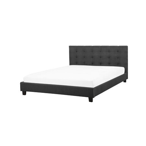 BELIANI postel LA ROCHELLE 160 × 200 cm, tmavě šedá