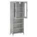 vidaXL Skříň highboard betonově šedá 69,5x34x180 cm kompozitní dřevo