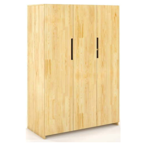 Šatní skříň z borovicového dřeva 128x180 cm Bergman - Skandica