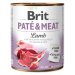 Výhodné balení Brit Paté & Meat Adult 24 x 800 g - jehněčí