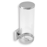 Novaservis Metalia 12 Zásobník kosmetických tampónů chrom/sklo