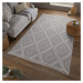 Flair Rugs koberce Kusový koberec Deuce Alix Recycled Rug Grey - 80x150 cm