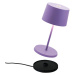 Zafferano Zafferano Olivia mini 3K dobíjecí stolní lampa fialová
