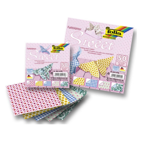 Origami papír Sweet 80 g/m2 - 10 × 10 cm, 50 archů