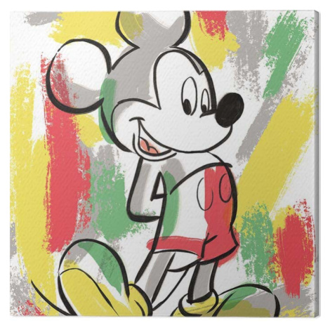 Obraz na plátně Mickey Mouse - Paint Stripes, 2 - 60×80 cm Pyramid