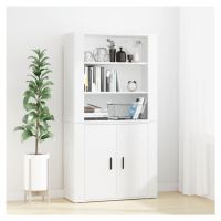 vidaXL Skříň highboard bílá kompozitní dřevo