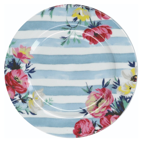 Kitchen Craft Porcelánový dezertní talíř Clovelly s pruhy