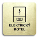 Accept Piktogram "elektrický kotel" (80 × 80 mm) (zlatá tabulka - černý tisk bez rámečku)