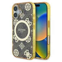 Guess IML 4G Peony MagSafe kryt pro iPhone 16 hnědý