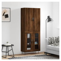 vidaXL Skříň highboard hnědý dub 69,5 x 34 x 180 cm kompozitní dřevo