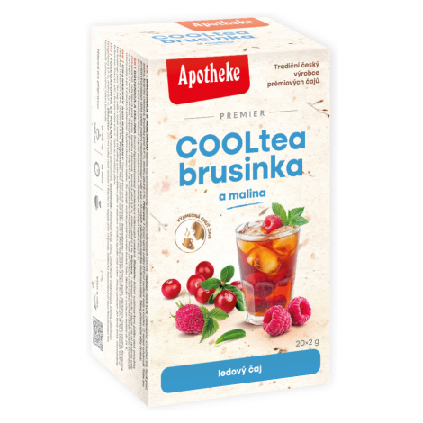 Apotheke CoolTea Brusinka s malinou porcovaný čaj 20x2 g