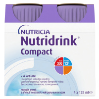 Nutridrink Compact s neutrální příchutí 4x125 ml