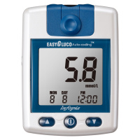 Easygluco Glukometr s 25 ks testovacích proužků + 25 lancet