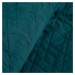 Přehoz na sedačku - pohovku - postel ANETTA tmavě tyrkysová 200x220 cm Mybesthome