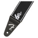 Fender WeighLess Strap Black/White