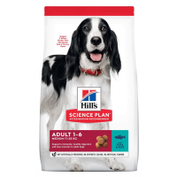 Hill's Science Plan Adult Medium krmivo pro psy s tuňákem a rýží 12 kg.