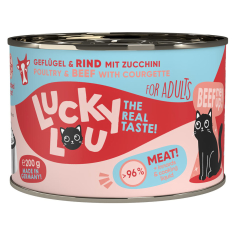 Lucky Lou Lifestage Adult drůbež a hovězí maso 6× 200 g