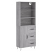 vidaXL Skříň highboard šedá sonoma 69,5 x 34 x 180 cm kompozitní dřevo